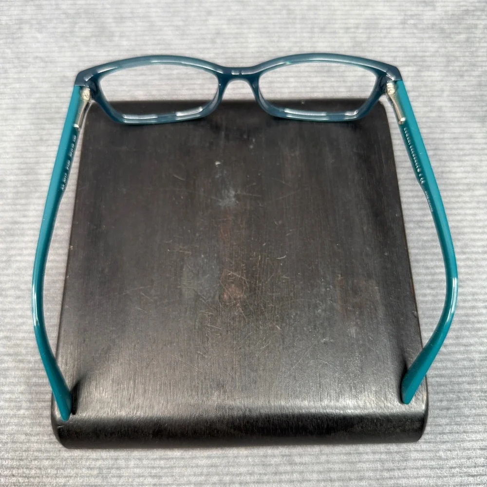 Armani Exchange AX 3017 8120 Teal Blue Rectangular Y2K Eyeglass Frames 52-16-135